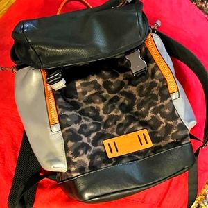 Coach leather backpack